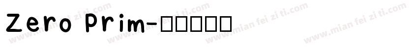 Zero Prim字体转换
